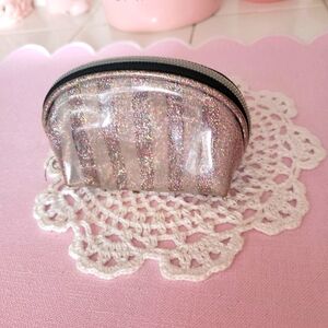 Vintage Victoria Secret Glittery Transparent Coin Pouch